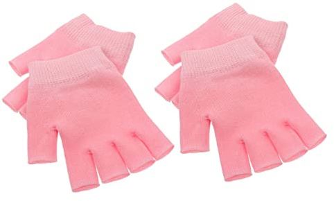 Healvian 2paia Guanti Idratanti in Gel Per Mani Secche Donna Guanti Spa Cosmetici in Gel Per Dita Protettivi Per Cura Quotidiana Morbidi e Riutilizzabili Per Trattamento Mani