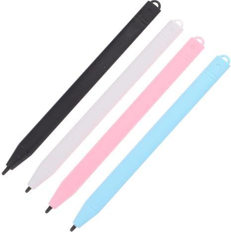 OSALADI 4Pcs LCD Writing Tablet Stylus Pen Set Replacement for Drawing and Digital Writing Boards High Precision Fine Tip for School Home Use