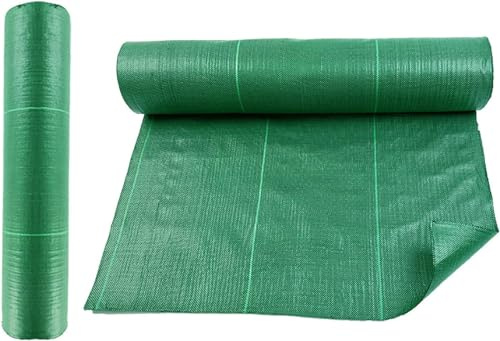 PBDEIOEOE Unkrautvlies, Unkrautbarrieregewebe, Geotextil, Bodendecker, Garten, Landschaft(1.52x91m/5x300ft)