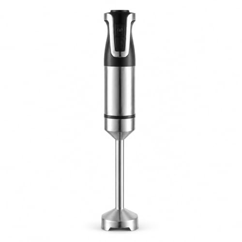 Batidora de Mano 1000W, Batidora Eléctrica con 2 Velocidades y Turbo, Pie Desmontable, Cuchillas de Acero Inoxidable, Diseño Ergonómico, Apta para Lavavajillas, Uso Diario para Sopas Purés y Salsa