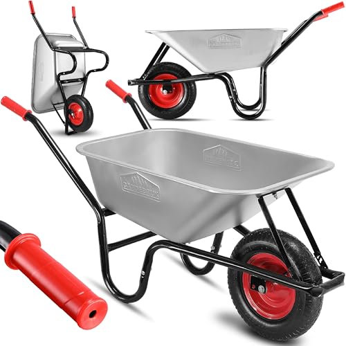 GARDEBRUK® Heavy Duty Garden Wheelbarrow, 250KG 100L