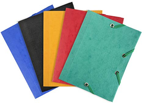 Exacompta 25 Gummizugmappen 3 Klappen 425 g/m² Pocket sortiert