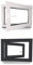 Kellerfenster - Kunststoff - Fenster - innen weiß, außen anthrazit - BxH: 70 x 40 cm - 700 x 400 mm - DIN Rechts - 3 fach Verglasung - 60 mm Profil