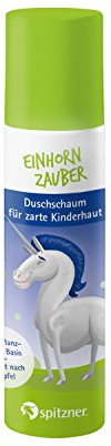 Duschskum enhörningsuger för barn 1 x 75 ml spets – med fräsch-fruktig äppeldoft