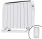 Cecotec Flachheizkörper mit Fernbedienung ReadyWarm 1800 Thermal. 1200 W, 8 Elemente aus Aluminium, LCD-Bildschirm, 3 Heizungsmodi, Timer, Slim Design, Überhitzungsschutz Overprotect System