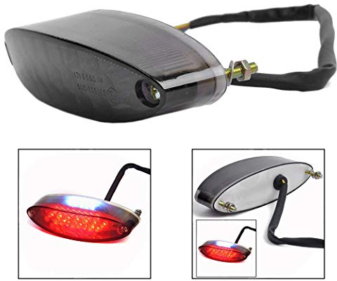 Xrten Feu Arrière Moto Plaque, Feu Stop LED Moto Frein de Lumière Imperméable à la Poussière