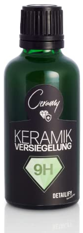 Detailify Keramikversiegelung Ceramy 9H Glanzversiegelung Auto Keramik Versiegelung Lackversiegelung KFZ Lackbeschichtung Lackpflege Quartzversiegelung Silizium Coating Detailing