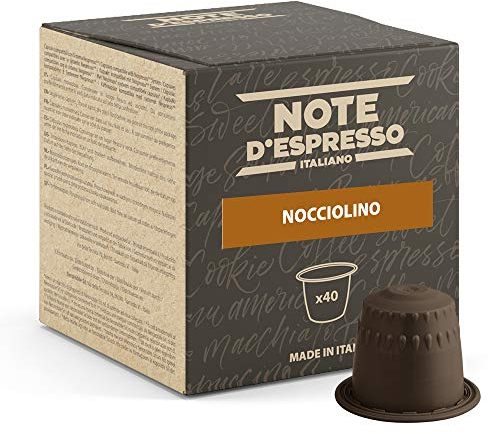 Note d'Espresso - Avellana - Cápsulas compatibles con Cafeteras NESPRESSO - 40 caps