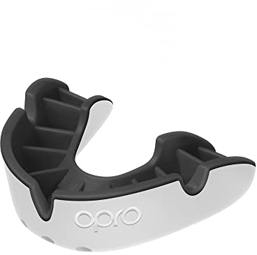 OPRO Silver Level Mouthguard Essential Fit – Gum Shield Adult and Kids – OPRO Mouth Guard Boxing and MMA, Easy Self-Fit Gum Shield Rugby and Hockey – Superior Protection with Dental Warranty
