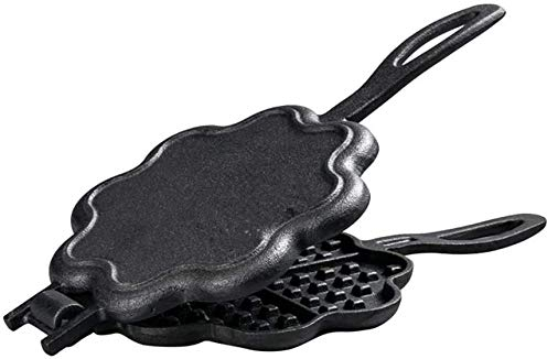 ZAANU Olla para gofres Hierro Fundido en Forma de corazón, Olla para Hornear gofres, sin pegajosidad, sin Humo, espesante, Adecuada para Pasteles, gofres
