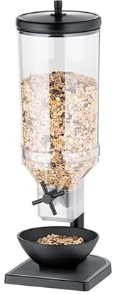 APS Cerealienspender „Fresh & Easy“ – Spender für Cerealien/Müsli mit herausnehmbarem Behälter – Aromadichtes Lagern durch „Feierabend-Deckel“ – Fassungsvermögen 4,5 Liter
