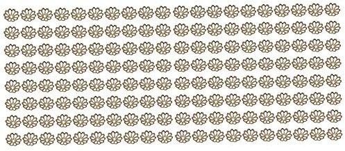 NUOBESTY 2000 Stk Chinesische Buddha-anhänger Schmuck Endkappen Abstandsperlen Blumenendkappe Aus Metall Charm-abstandshalter Für Armbänder Hufeisenanhänger Zum Basteln Die Blumen Behälter