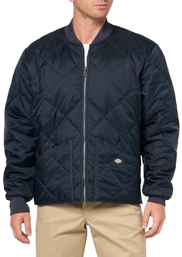 Dickies Diamond Quilted Jacket, DARK NAVY, M