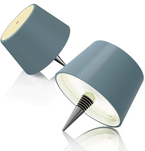 MU LIN LAMPADA PER BOTTIGLIA LED RICARICABILE - 3 COLORI DIMMERABILI,CONTROLLO TOUCHE PER INTERNI/ESTERNI, CAMERA, RISTORANTE, REGALO