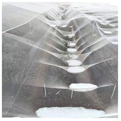 Koncey Filet Anti-Grêle Réutilisable pour Verger, Potager Surélevé, Plantes et Cultures-Protection Contre la Grêle pour Fruits, Légumes, Fleurs, Filet Paragrêle Jardin(8x8 m)