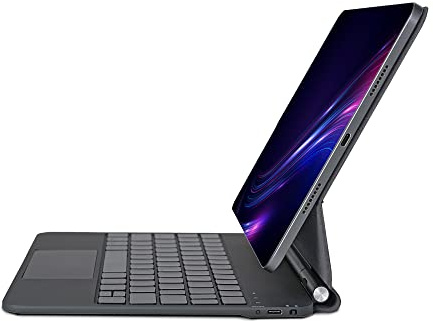 Magiskt tangentbord för iPad Pro 12,9 tum (3:e, 4:e, 5:e och 6:e generationen), tangentbord för iPad Air 13 tum (M2 2024/M3 2025), magnetiskt stativ, precisionsstyrplatta, serie med funktionsknappar