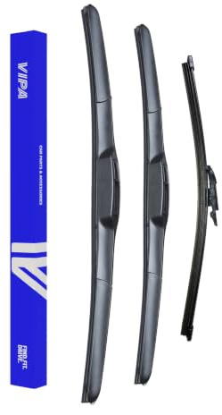 Vipa Car Parts Premium Wiper Blade Set | Fits: KIA NIRO Hatchback (Sep 2016 to Mar 2022) | All-Weather Performance | Durable, Streak-Free Windshield Wipers | Easy Installation