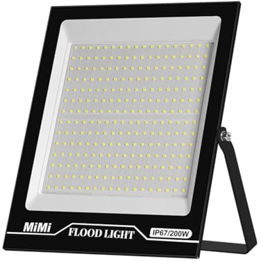 Gosera Projecteur LED Extérieur 200W Lumière Chaude IP67 Étanche Projecteur de Recherche Spot pour Éclairage de Jardin
