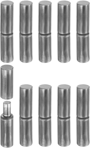 sourcing map Lot de 10 charnières soudées en acier au carbone pour porte battante en métal, porte battante et rampe de remorque - 6,5 x 1,27 cm