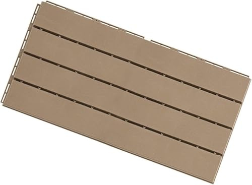 1 Pz Piastrelle for Pavimenti in plastica ad Incastro Pavimentazione for Esterni Piscina Balcone Cortile Portico Giardino Prato Porta d'ingresso Zerbino Pavimentazione(Light)