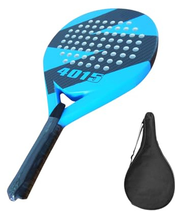 Beachs Raquette de tennis | Raquette de tennis de surface en fibre de carbone | Raquette de tennis en fibre de carbone avec noyau en mousse à mémoire de forme EVA pour homme et femme