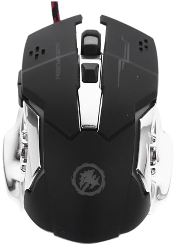 CONGARTENO Souris de Jeu USB Ergonomique Éclairage LED Coloré, Filaire pour Gamer PC et Ordinateur Portable, Plastique Abs Solide, Performance Stable pour Gaming Compétitif