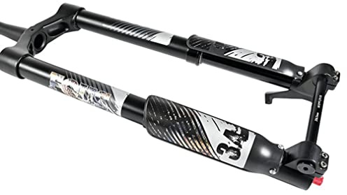 Fourche VTT Inversée Suspension Pneumatique 26 Pouces Débattement 120 mm Détente Réglable Axe Traversant Boost 15X110 mm Blocage Manuel