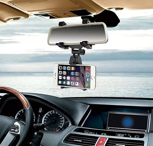 K-S-Trade Qualitativ & Innovativ Smartphone Halterung Für Caterpillar Cat S41 Dual-SIM Rückspiegel Halterung Schwarz Auto Halterung KFZ Halter