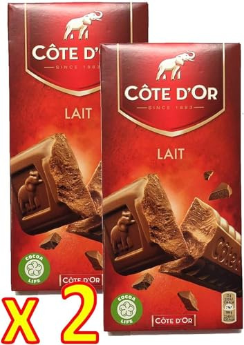 Cote d'Or Belgian Milk Chocolate Bar XL 7.05 ounce (200 gram) - Pack 2 x 200g