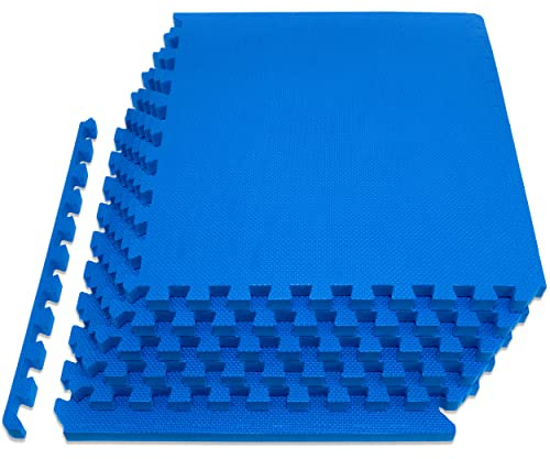ProsourceFit extra Dicke Puzzle-Übungsmatte, Eva-Schaumstoff, ineinandergreifende Fliesen für schützende, gepolsterter Workout-Bodenbelag für Heim- und Fitnessgeräte