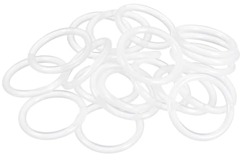 sourcing map 20 Stk. Silikon O-Ring VMQ Dichtungsring 28mm AD 22mm ID Weiß | 3mm Breite