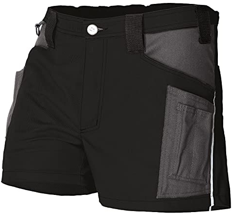 KÜBLER Workwear | KÜBLER ACTIVIQ Arbeitsshorts kurz | Schwarz/Anthrazit | Größe 52