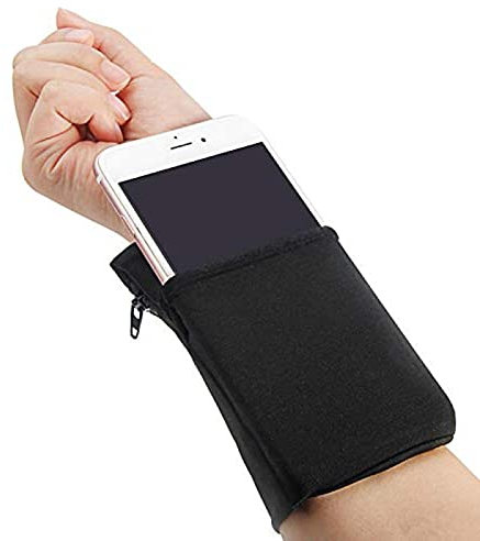 MYSUNBAR Sporttasche für das Handgelenk, zum Laufen, für das Fitnessstudio, Geldbörse, Handyhalter, Schweißband für Radfahren, Handykarten