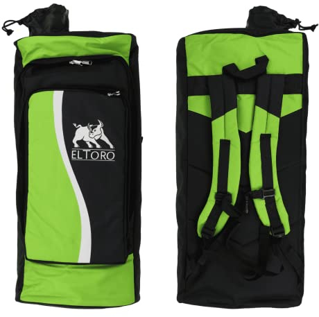 elToro Wave Recurvebogen Rucksack für dreiteilige Bögen | gepolsterte Innentasche für Mittelstück bis 25 Zoll und Wurfarme, Pfeilröhre innen gesichert und außen zugänglich