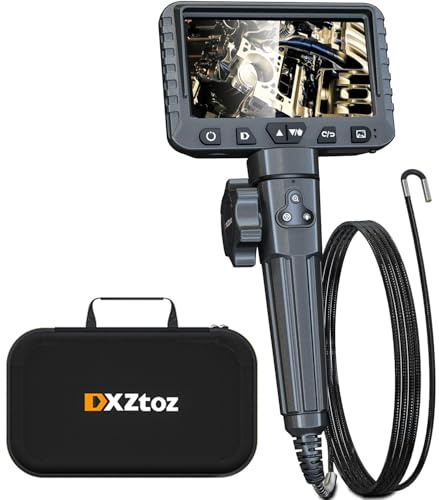 DXZtoz Boroscopio articolato da 3,9 mm, telecamera professionale per ispezione endoscopio industriale con fotocamera articolata super sottile, telescopio flessibile in fibra ottica con luce, gadget
