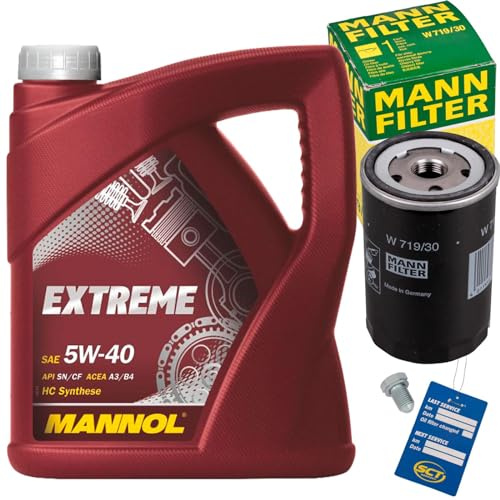 Ölfilter Metallfilter + 5W40 Öl für 1T1 2 Golf 4 Caddy 3 A3 A4 B5