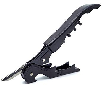 Pulltap's Klassischer 500 Weinschlüssel-Korkenzieher für Linkshänder, Schwarz / Schwarz