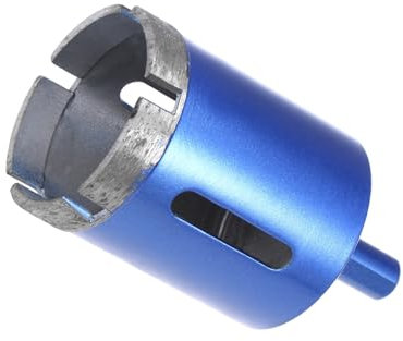 CoCud Diamond Core Drill Bit, 45mm Dia Round Shank, Tiles Stones Marble Concrete Dry/Wet Hole Saws Blue - (Applications: for M10 Angle Grinder), 1-Piece