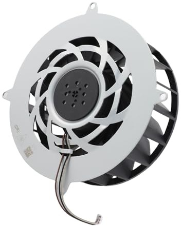 Game Console Internal CPU Cooling Fan 19 Blades 3 Pin DC 12V Replacement for Slim Disc Digital Edition - Efficient Heat Dissipation, Solid Aluminium Alloy Construction, E