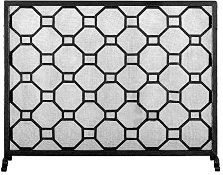 Schermi decorativi Griglia per caminetto Schermatura per camino semplice in ferro battuto Pannello divisorio Rete di protezione per la casa Rete per cancello per camino Recinzione per cancelli p