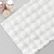 Comart - Tappeto Arredo Soffice - per Salotto, area Divano - da Camera da Letto - 140x180 cm - Lavabile in Lavatrice - Antiscivolo - Moderno - Peloso - Ultra Morbido - Design a Quadrotti 3D - Bianco