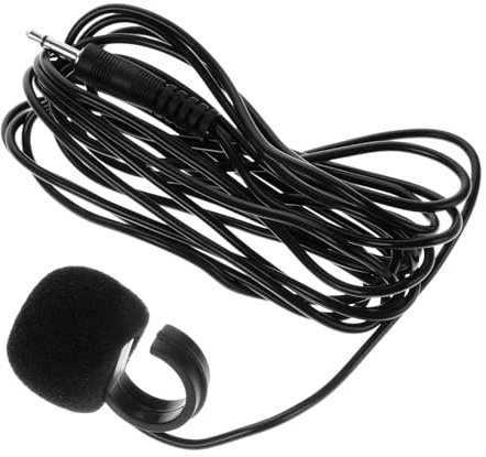 ERINGOGO Fingerspitzenmikrofon tragbares Mikrofon mit Langem Kabel und Clip aus Leichtem ABS für Flöte für Live Auftritte und Band Performance an Telefon und Tablette