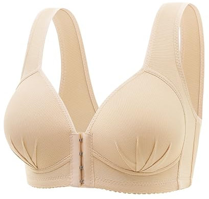 Unterhemden & BH-Hemden FüR Damen BH Damen Ohne Bügel Glatt Komfort Vollschalen Gepolstert Bustier Weicher BH Bequemer T-Shirt Soft BH Bra Bralette Einfarbiger BH Muttertag