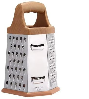 Stainless Steel 6 Sided Blades Box Grater Multipurpose Vegetables Cutter Manual Cheese Graters Kitchen Accessories(8in-22x10cm)