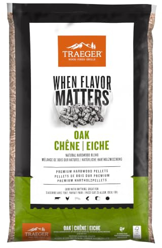 Oak wood pellets for barbecue pellets - 9 kg