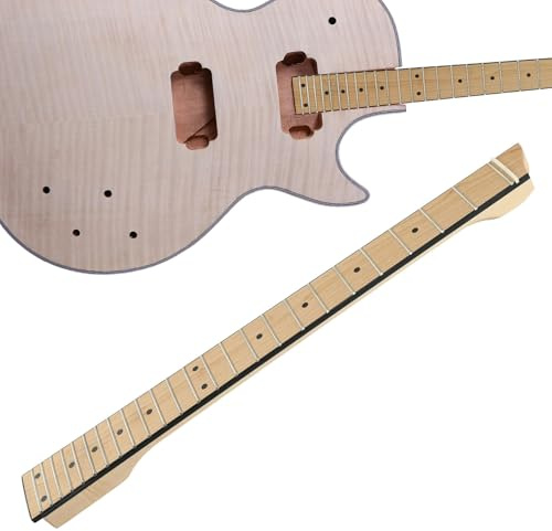 E-Gitarrenhals | 25 Bünde Ahornholz Gitarrenhals Griffbrett Ersatz | 25 | Fret Headless Guitàr Néck | Palisander Ahorngriff Palisander Gitarre Ersatz