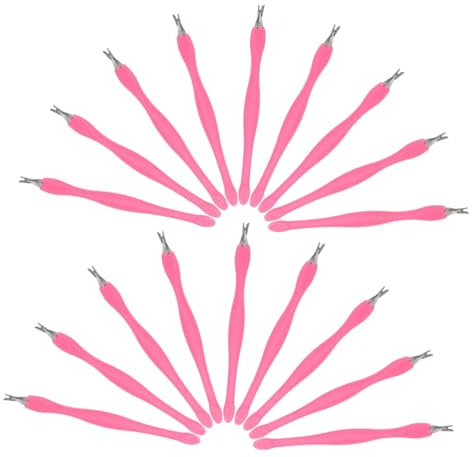 Gatuida 24pièces Outil de Repousse-cuticules pour Soin des Ongles Élimine Peaux Mortes Design Ergonomique pour Manucure et Pédicure