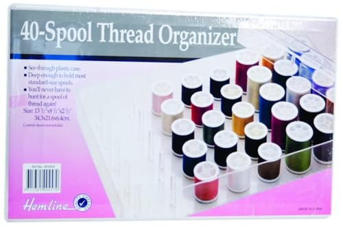 Hemline Garn-Organiser, für 40 große / kleine Nähgarnspulen
