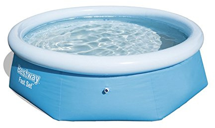 Bestway Clear Fast Set Above Ground Pool - Blue, 8 Ft
