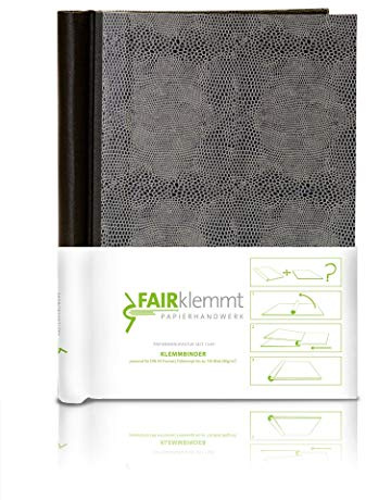FAIRklemmt Klemmbinder Eidechse, A4 - Grau